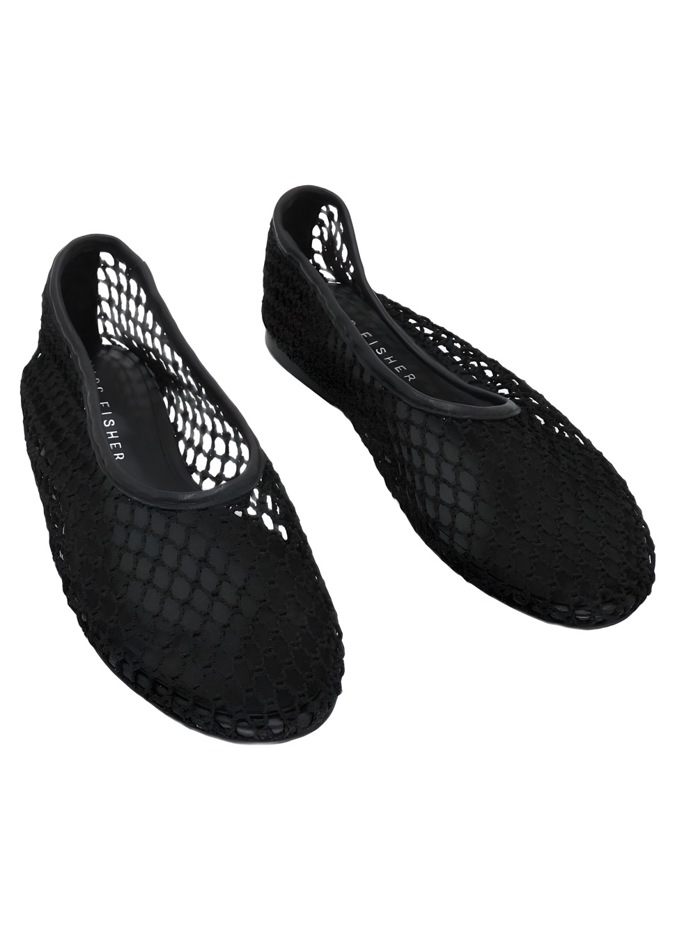 Marc Fisher LTD MLJAZLYN Black Mesh Round Toe Ballet Flats Size 7.5M